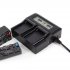 Dual Channel Digital Camera Battery Charger with LCD Display for NP F770 F750 F550 F960 Australian Plug