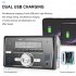 Dual Din Car Mp3 Player Bluetooth Hands Free Iso Interface Ubs Player Multimedia Fm Radio Aux Playback Black
