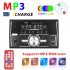 Dual Din Car Mp3 Player Bluetooth Hands Free Iso Interface Ubs Player Multimedia Fm Radio Aux Playback Black