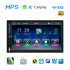 Dual Din Car Radio 7 Inch HD Screen Bluetooth Hands Free Kit Mp5 Player for Carplay Wireless Standard w  12 Lights