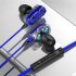 Dual Drivers Wired Headset Quad core Dynamic Hi fi Headphones Super Base Line Control With Mic Speaker Compatible For Huawei Xiaomi black