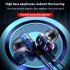 Dual Drivers Wired Headset Quad core Dynamic Hi fi Headphones Super Base Line Control With Mic Speaker Compatible For Huawei Xiaomi black
