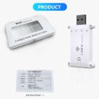 Dual Frequency 1200m Wireless Signal Amplifier Wifi Extender Booster 2.4g/5g Wifi Repeater Usb Power Supply White