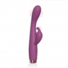 Dual G-spot Vibrator Clitoral Stimulator Waterproof Female Masturbation Dildos Massage Tool Rechargeable Purple