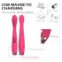 Dual G spot Vibrator Clitoral Stimulator Waterproof Female Masturbation Dildos Massage Tool Rechargeable blue