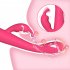 Dual G spot Vibrator Clitoral Stimulator Waterproof Female Masturbation Dildos Massage Tool Rechargeable blue
