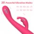 Dual G spot Vibrator Clitoral Stimulator Waterproof Female Masturbation Dildos Massage Tool Rechargeable blue