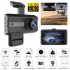 Dual Lens Car Dvr Dash Cam Video Recorder 3 inch Hd Display Front And Built in Camera Driving Recorder Camcorder Front   Built in   Rear