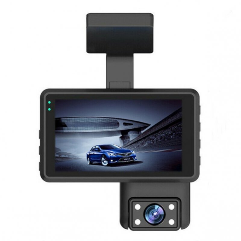 Dual Lens Car Dvr Dash Cam Video Recorder 3-inch HD Display Recorder Camcorder 