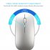 Dual Mode Bluetooth 4 0   2 4G Wireless Mute Computer Mouse for PC Laptop gray