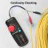 Dual Mode Network Cable Tracker Wire Toner RJ45 RJ11 Ethernet LAN Tracer Analyzer Detector Line Finder Black   red