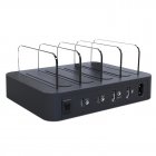 Dual PD QC3 0 4 Port USB 2 4A Desktop Multi Function Charging Station Dock Intelligent Smart Charger   EU Plug