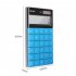 Dual Power Calculator of Large Buttons Portable Counting Machine School Office Supplies Green