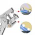 Dual Purpose Tool Grommet Eyelet Pliers Kit Portable Grommet Puncher Hand Press Kit With 100 Pieces Grommets For DIY Use Leather Belt Shoes Cloths punching plie