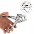 Dual Purpose Tool Grommet Eyelet Pliers Kit Portable Grommet Puncher Hand Press Kit With 100 Pieces Grommets For DIY Use Leather Belt Shoes Cloths punching plie
