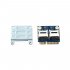 Dual SD TF to Mini PCI Express Memory Card Reader Adapter Converter Card for Laptop SD to Mini PCIe Adapter blue