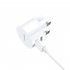 Dual USB Round Travel Charger Mobile Phone Charging Head USB Power Adapter With Plug For Laptops Pad Phone And More White  US standard 