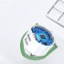 Dual USB Round Travel Charger Mobile Phone Charging Head USB Power Adapter With Plug For Laptops Pad Phone And More White  UK standard 