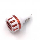 Dual Usb Car Charger Dc 5v  2 1a Fast Charging Adapter Universal Dual Usb Car charger Adapter Red