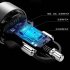 Dual Usb Car Charger Digital Display Multi functional Constant Temperature Charging Adapter Vehicle Parts grey