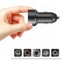 Dual Usb Car Charger Digital Display Multi functional Constant Temperature Charging Adapter Vehicle Parts grey