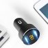 Dual Usb Car Charger Digital Display Multi functional Constant Temperature Charging Adapter Vehicle Parts grey