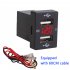 Dual Usb Car Charger Digital Voltmeter Display Real Time Quick Charge Power Adapter Socket For Mobile Phone red