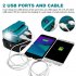 Dual Usb Power Source Charger Li ion Battery Adapter With Led Lights For Makita 14 4 18v MT45 USB 3W lights