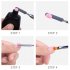 Dual Use Nail Pen Steel Push Light Therapy Pen Quickly Extend Crystal Gel Pen Take Glue Stick Nail Extension Gel Set Black lever