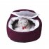 Dual Use Soft Plush Dog Cat Bed Dog Kennel Pet House for Puppy Dogs Cat Small Animals Mat red S