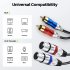 Dual Xlr 3 pin Female To Dual Rca Male Audio Cable Dual Xlr To Dual Rca Plug Patch Cord Connector  Wire Female 1 5 meters