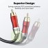 Dual Xlr 3 pin Female To Dual Rca Male Audio Cable Dual Xlr To Dual Rca Plug Patch Cord Connector  Wire Female 1 5 meters