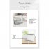 Dual color Flame Air Humidifier Aroma Diffuser Desktop Quiet Humidifier Fog Maker Home Fragrance Diffuser White