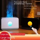Dual-color Flame Air Humidifier Aroma Diffuser Desktop Quiet Humidifier