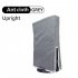 Dust Cover Waterproof Cover Sleeve Anti Scratch Protector Case Cover Compatible For PS5 Console Digital Disc Edition vertical gray