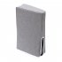 Dust Cover Waterproof Cover Sleeve Anti Scratch Protector Case Cover Compatible For PS5 Console Digital Disc Edition vertical gray