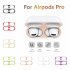 Dust proof Protective Film for AirPods Pro Ultra thin Skin Cover Metal Plated Sticker Earphone Dust Guard  rose gold