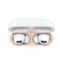 Dust proof Protective Film for AirPods Pro Ultra thin Skin Cover Metal Plated Sticker Earphone Dust Guard  red