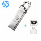 Dustproof Shockproof V250w Usb  Flash  Drive Usb 2 0 Interface Key Ring Design Convenient Metal Pendrive   Otg Adapter For Data Sharing 64GB