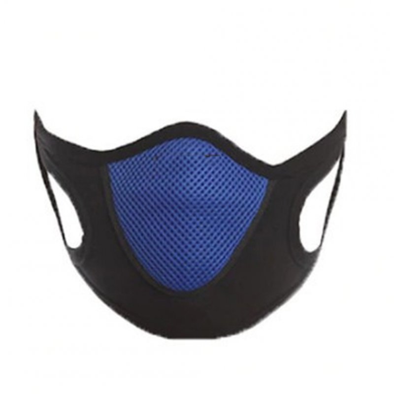 Dustproof Windproof Face Guard Anti Dust Snowboard Skating Cycling Anti-bacterial Reusable Face Towel blue