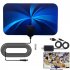 Dvb t2 Digital Antenna 3600 Miles Indoor 4K Tv Ground Signal Receiving Antenna Hd Vhf Uhf With Amplifier suit