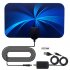 Dvb t2 Digital Antenna 3600 Miles Indoor 4K Tv Ground Signal Receiving Antenna Hd Vhf Uhf With Amplifier suit