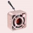 Dw12 Wireless Bluetooth Speaker Transparent Mini Cube Gifts Portable Small Audio Support Tf Card black