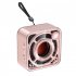Dw12 Wireless Bluetooth Speaker Transparent Mini Cube Gifts Portable Small Audio Support Tf Card black