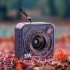 Dw12 Wireless Bluetooth Speaker Transparent Mini Cube Gifts Portable Small Audio Support Tf Card black
