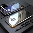 Samsung S9 Metal Tempered Glass Case - Silver