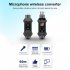Dynamic Microphone Converter Wireless System Xlr Transmitter Receiver 6 5 Adapter For Dynamic Mic Upgrade black