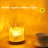 Dynamic Water Ripple Night Light  USB Charging 16 Color Crystal Crown Projector Lamp Flame Effect Rotating Light With Remote Control For Living Room Bedroom Rec