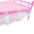 E TING Pink Mini Bed With Pillow dolls Dollhouse Bedroom Furniture 1