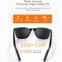 E10 C Smart Glasses Wireless Bluetooth 5 0 Sunglasses Hands Free Calling Music Outdoor Sports Eyeglasses Black Lens